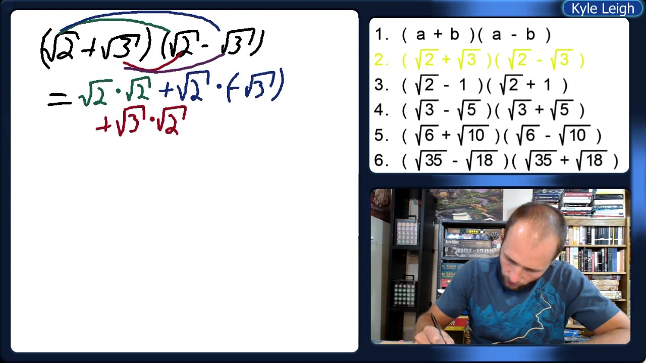 Distributing Radicals with a difference of squares