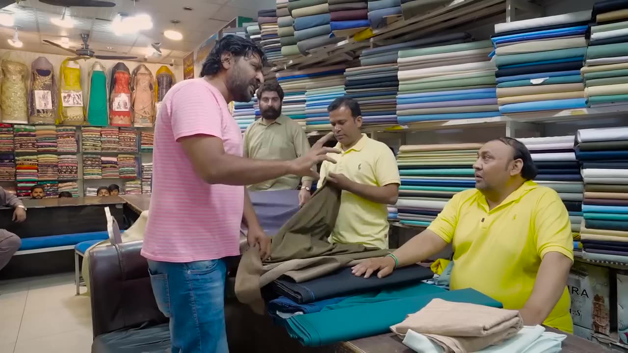 standup comedy at cloth shop