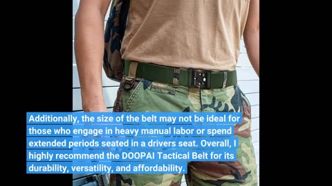 Buyer Feedback: DOOPAI Tactical Belt,Military Style Quick Release Metal Buckle Belt,1.5" Heavy-...