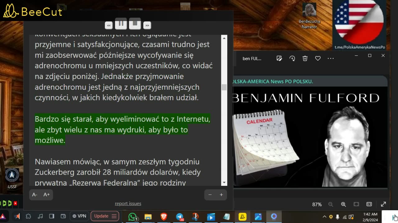 🔴🔴🔴 Benjamin Fulford: Raport tygodniowy z 9 lutego 2024 r