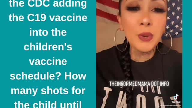 CDC added C19 vaccine into the children's vaccine schedule? How many shots for the child?