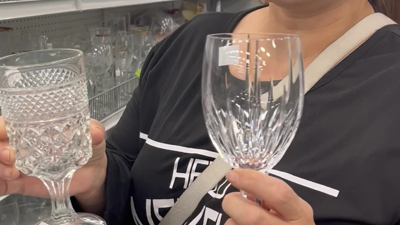 Thrift Shopper Explains the Difference Between Crystal and Glass