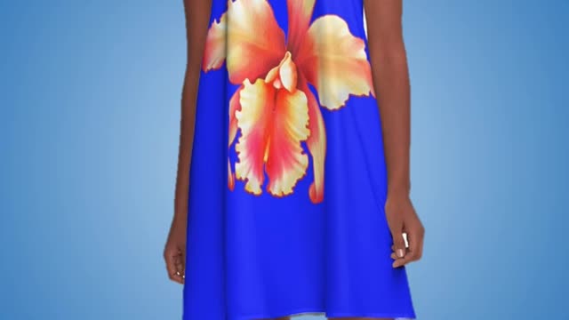 Plumeria Dress | A-Line Flower Printed Dress – #Shorts ✨ 5