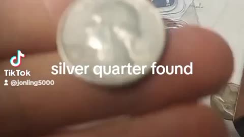 FOUND RARE SILVER QUARTER.