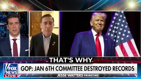 Jesse Watters /w Darrell Issa on January 6 Committee Illegally Destroying Records