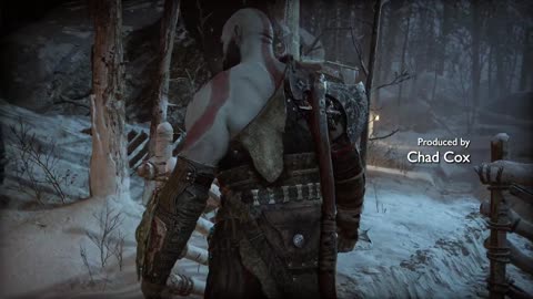 Kraos epic dog sled chase intro scene with freya #godofwar#kratos