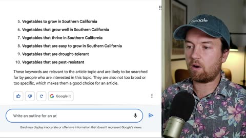 Chapter 23 | 002 Create Outlines for Articles, Videos & Podcasts with Google Bard