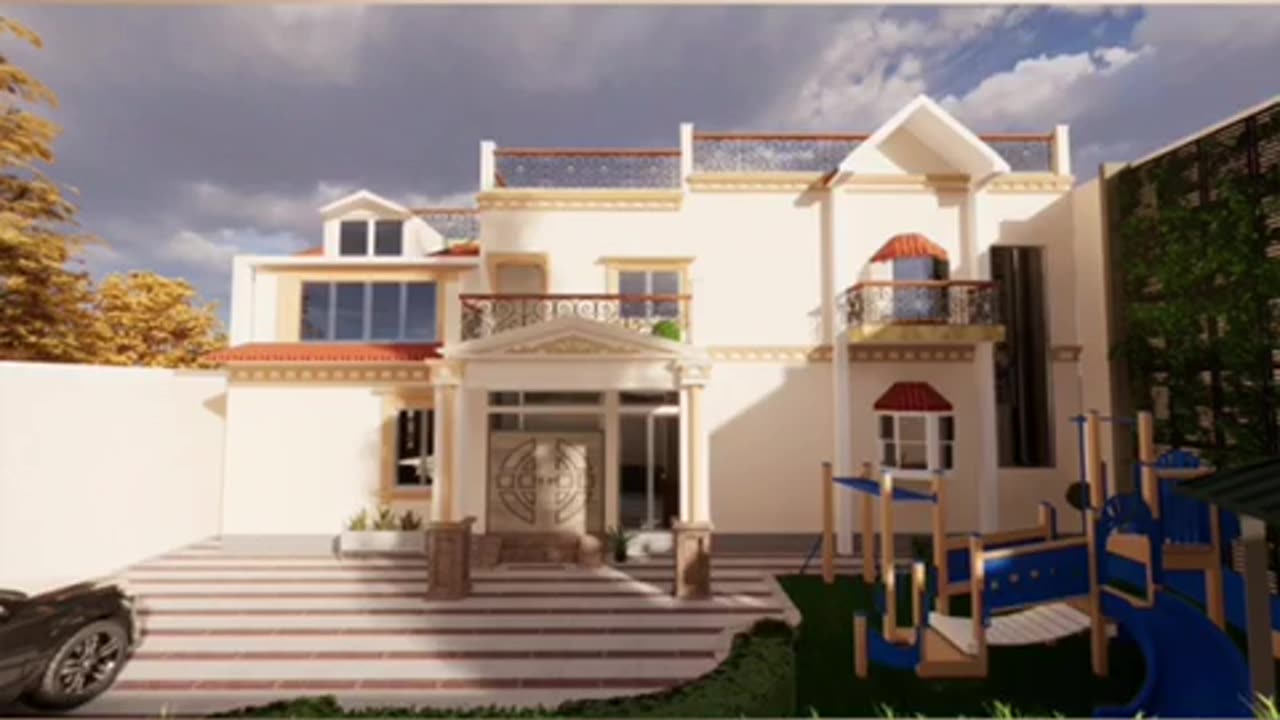 Spanish design House 1 kanal Exterior design