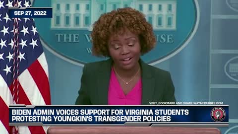 Biden Admin Voices Support For Virginia Students Protesting Youngkin’s Transgender Policies