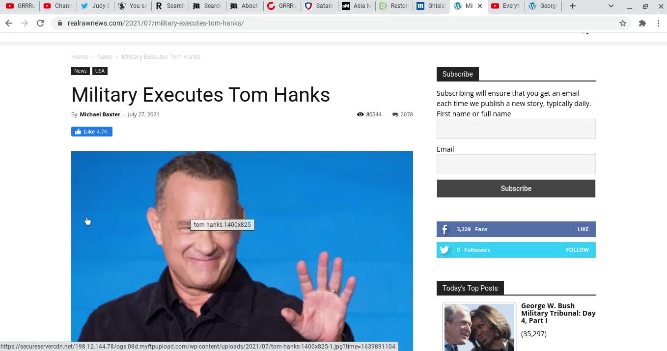 Hanks Executed 💀😵☠