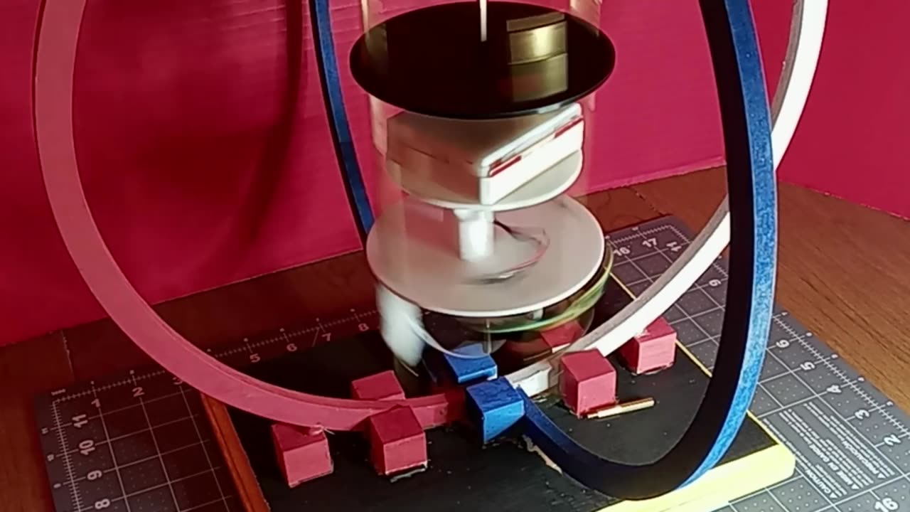 New Magnet Holding 3D Printed Disc on Compass Motor and How to Make it go Much Faster.mp4