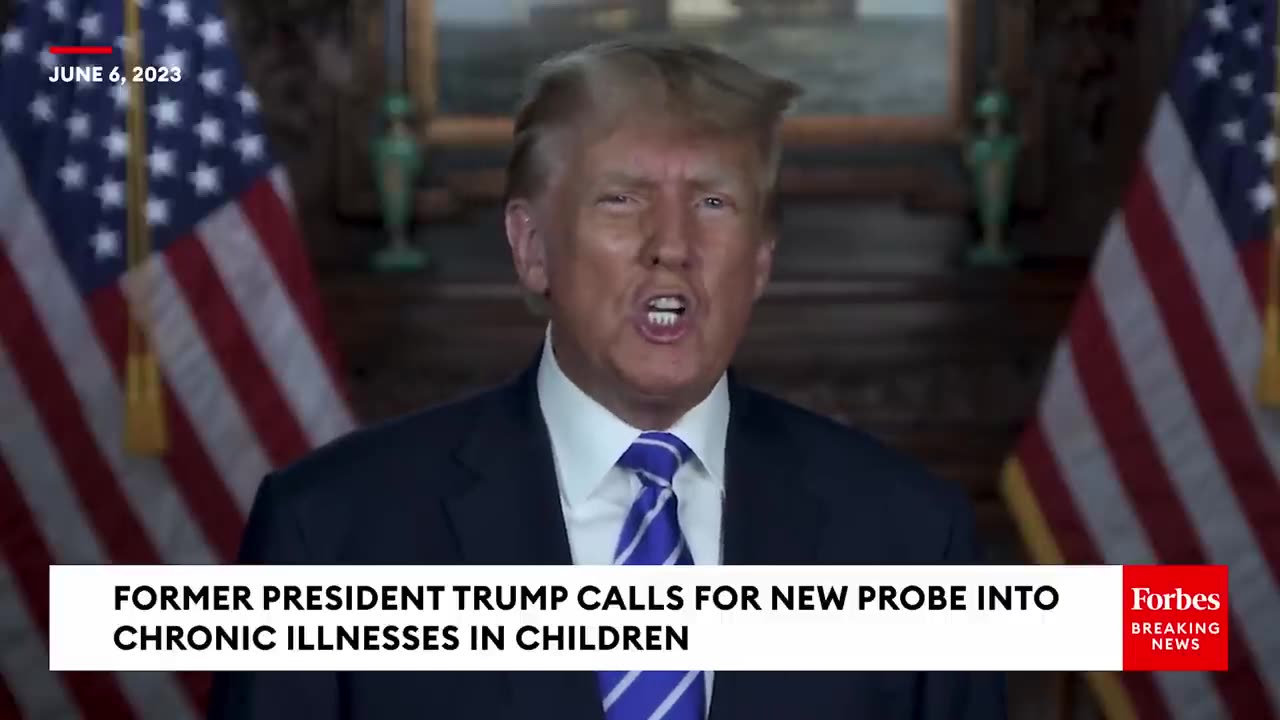 BREAKING NEWS_ Trump Announces Probe Into Uptick In Chronic Illnesses In Children