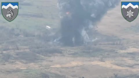 8 OGSHB in the Lugansk region, using Javelin, destroyed the Russian position.