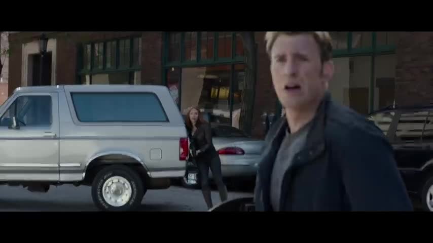 Captain America vs The Winter Soldier - Highway Fight Scene - Captain America The Winter Soldier