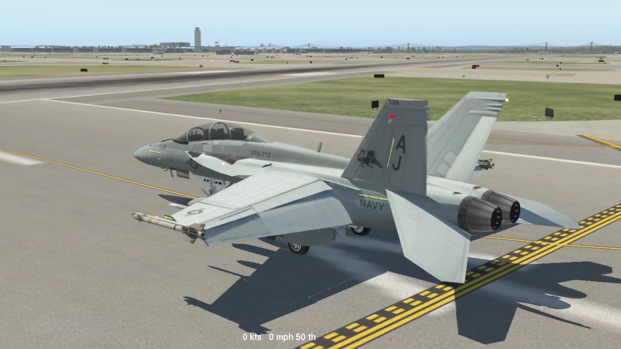 and the FA18 Supa Hornet - Xplane 11.55 - just a TOGA -