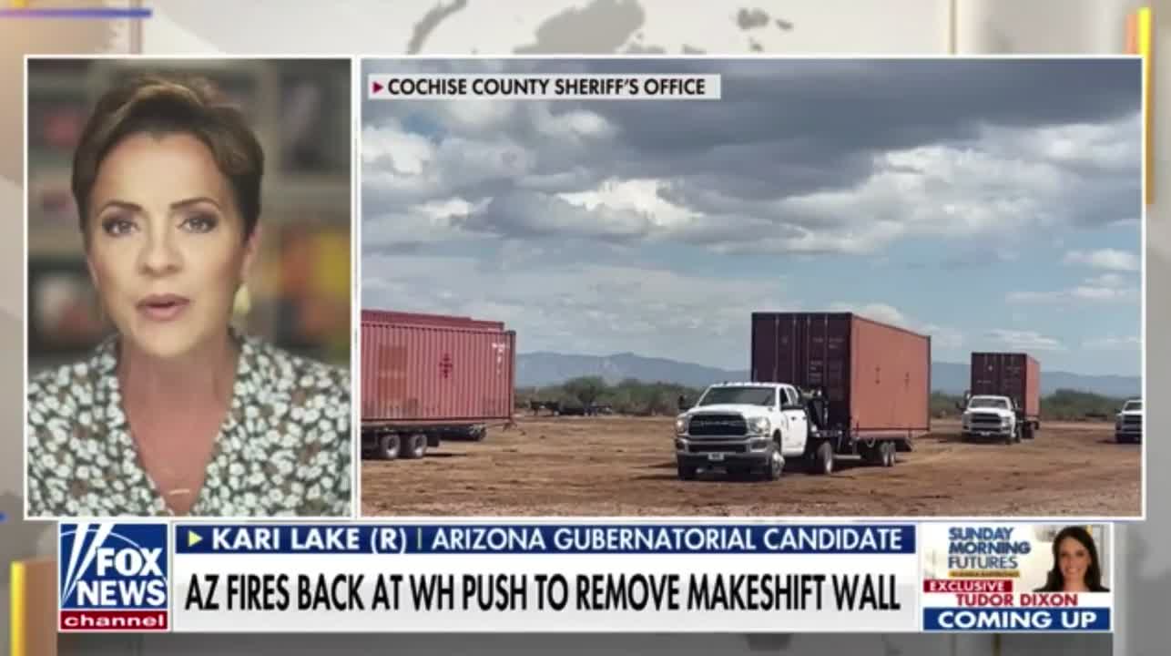 Kari Lake Blasts Biden Admin for Siding With Criminals, Plans to Finish Trump's Wall When She's Governor