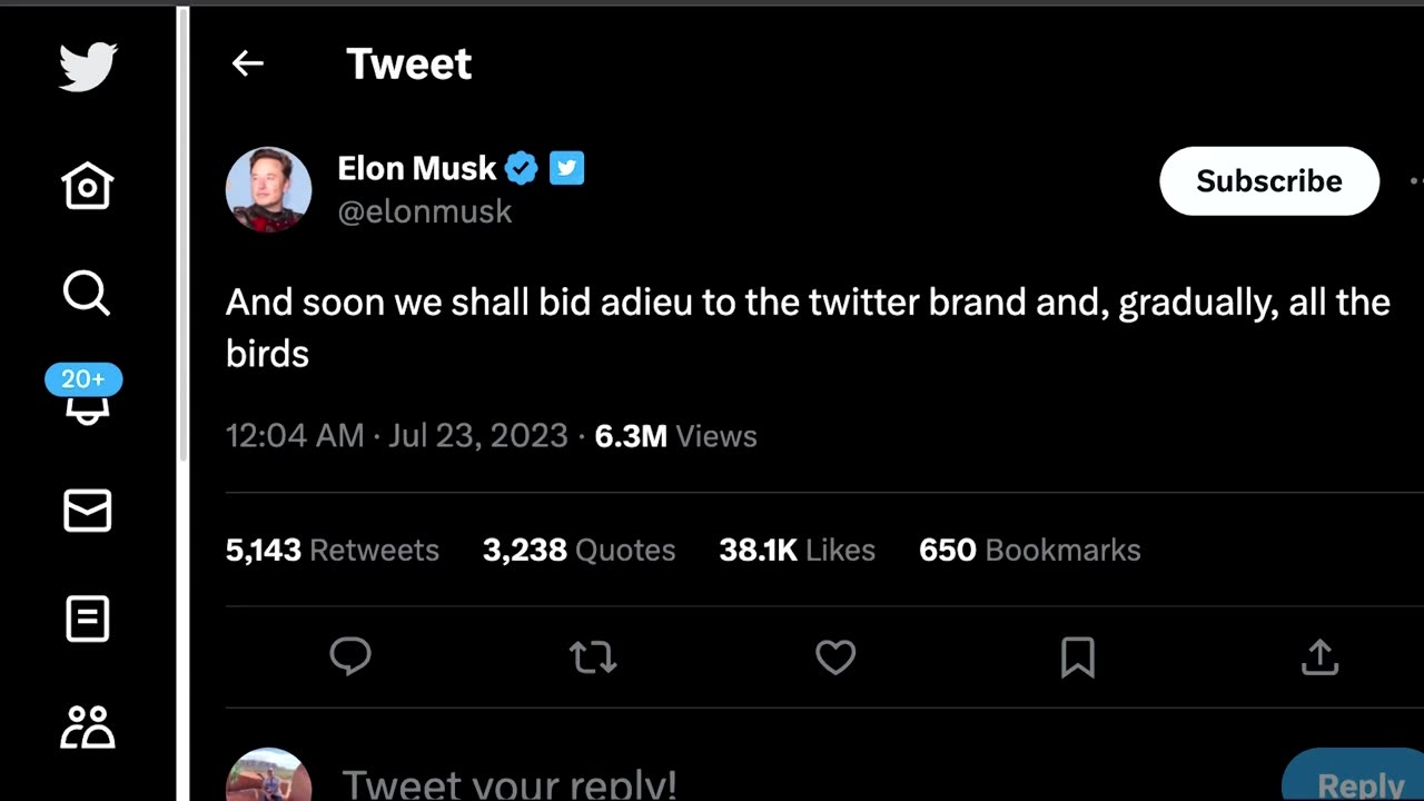 Elon Musk says Twitter to change logo