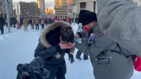 Peaceful Protesters Pepper Sprayed in Ottawa