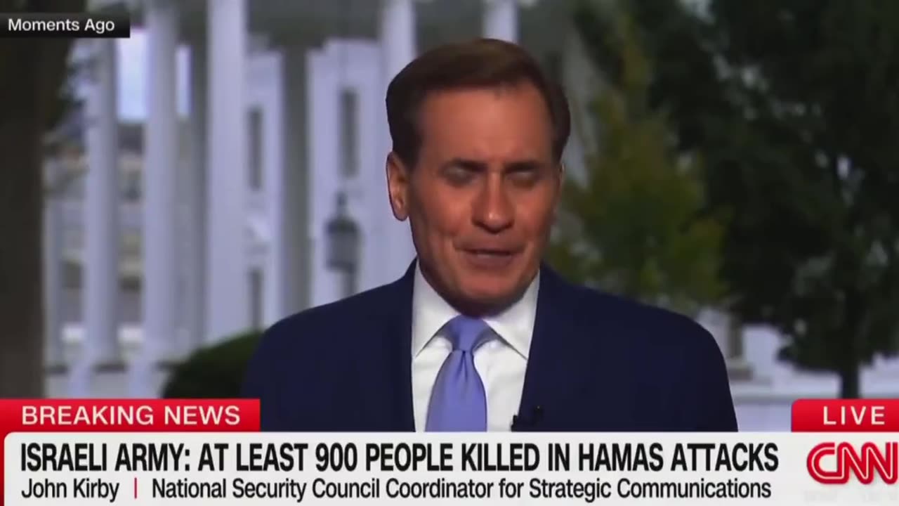 NSC Spokesman John Kirby cries during interview on CNN