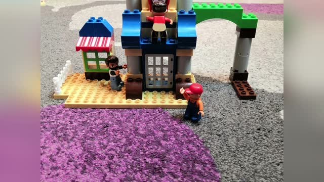 railroad station LEGO