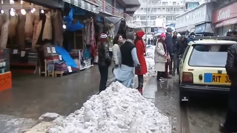 Murree Mall road snowfall | Heavy Snowfall | Pakistan