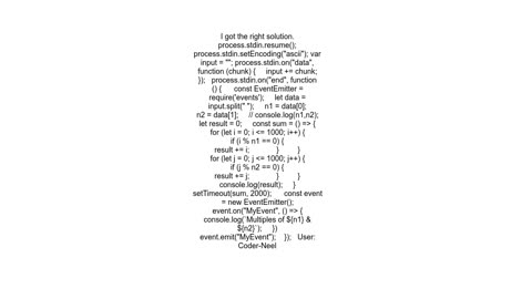 Callback and event emitter functionality using NodeJS