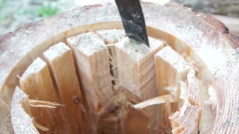 how to make a hive out off a log