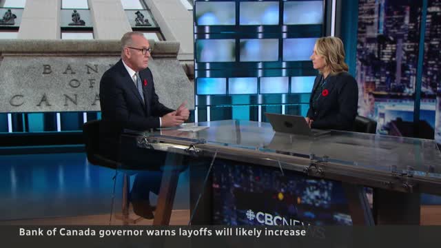 Tough months ahead before economy improves - Bank of Canada governor