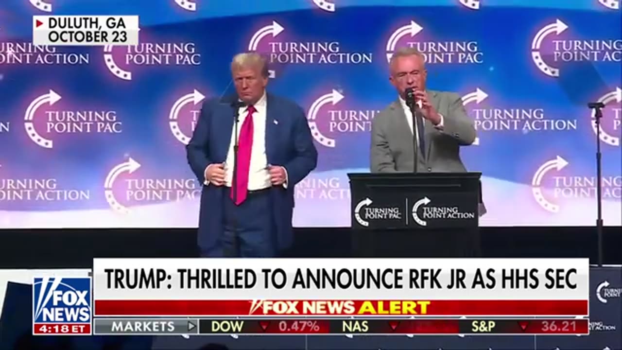 BREAKING NEWS Trump picks RFK, Jr. as Health and Human Services secretary