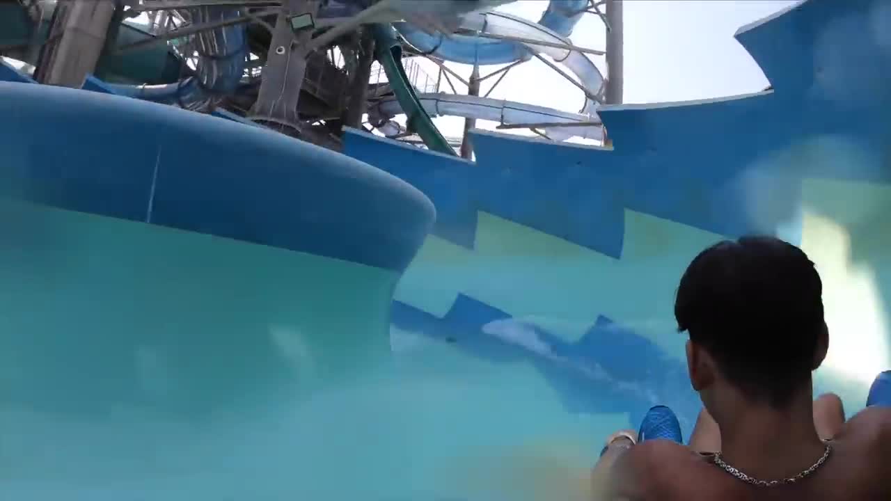 Waterslides at Laguna Waterpark in Dubai