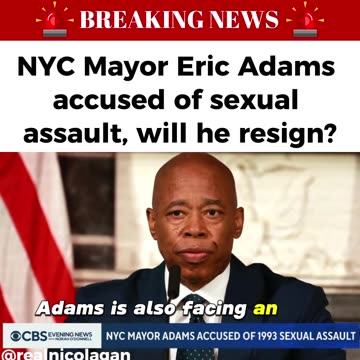 Breaking News NYC Mayor Accused of Sexual Assault