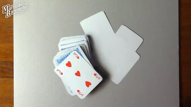 Draw A Pattern On The Back Of Playing Cards