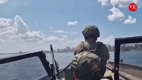 The Russians suffer losses on the island of the Dnieper