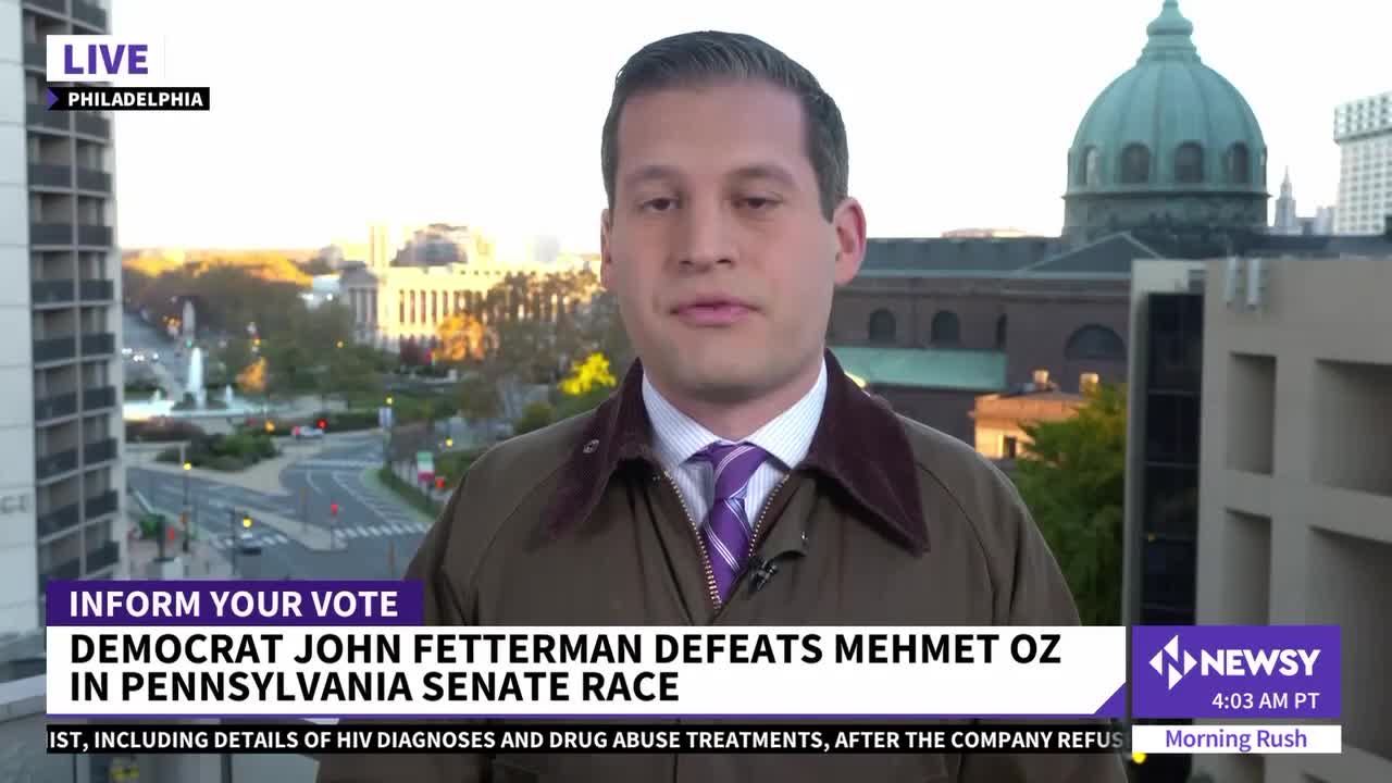 13_Democrat John Fetterman Wins U.S. Senate Race In Pennsylvania