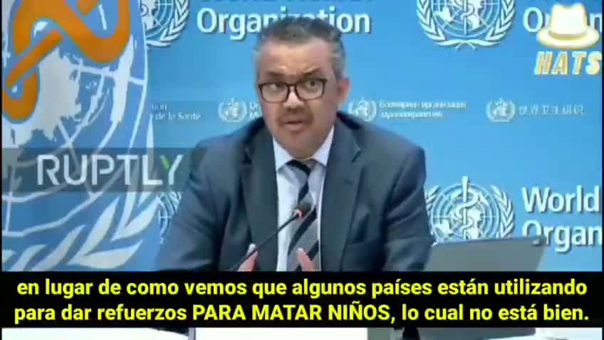 "las vacunas están matando niños" - Tedros Adhanom