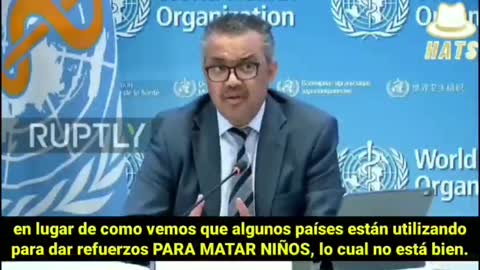 "las vacunas están matando niños" - Tedros Adhanom