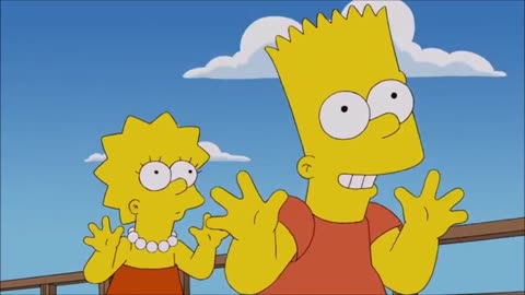 Homer breathes fire in Bart's face (The Simpsons)