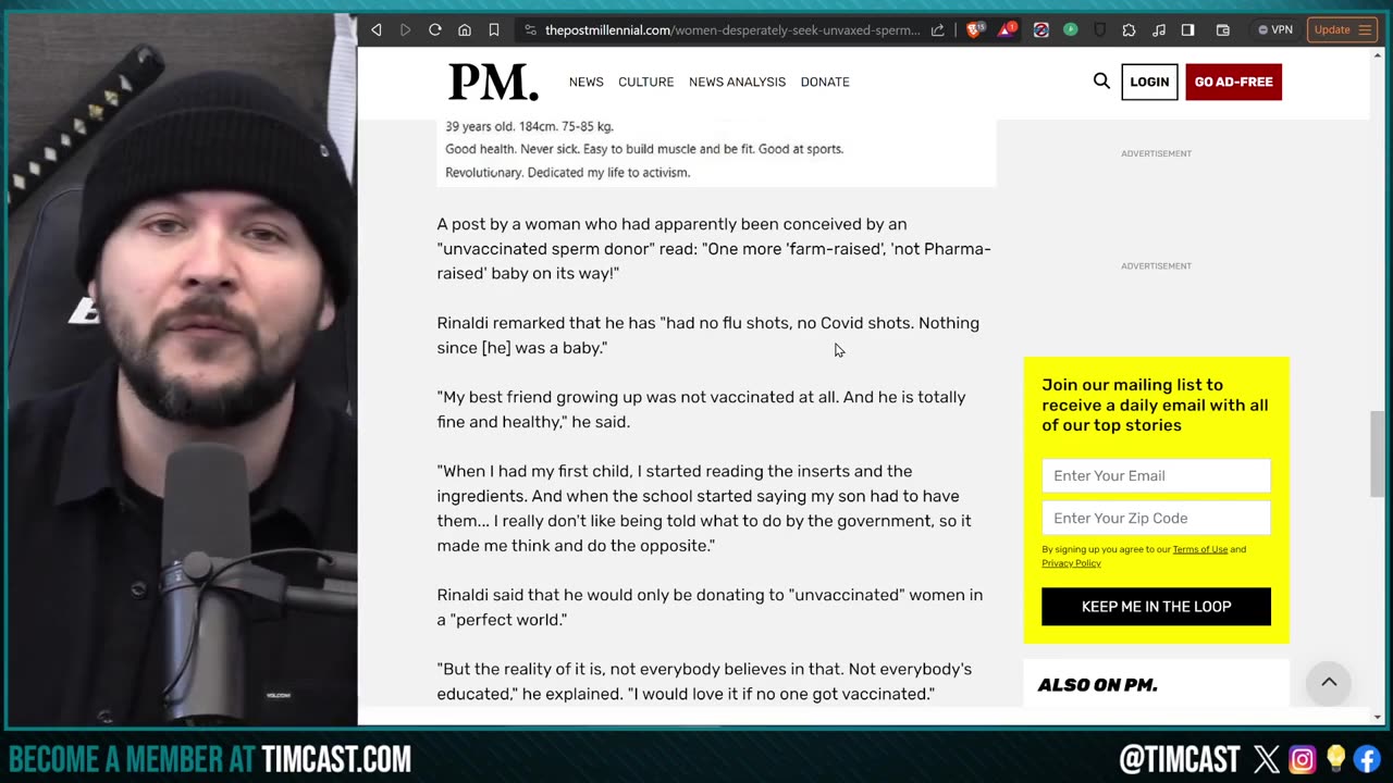 Women DEMAND UNVAXXED SPERM From Donors, Dudes Begin CHARGING MONEY For Their UnVaxed Genetic Matter