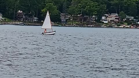 Sailing Glen Lake