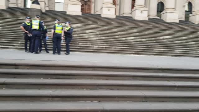 Melbourne Rally protest finish for the 16 04 2022