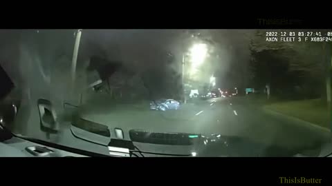 Lansing police dashcam captures DUI rollover crash