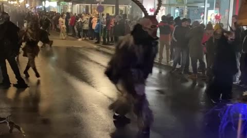 Krampus Visits Christmas Festival