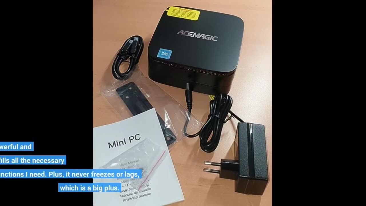 ACEMAGIC AK1Plus RGB Mini PC, 12th Gen Intel Alder Lake Ν95 (up to 3.40Ghz), 16GB DDR4