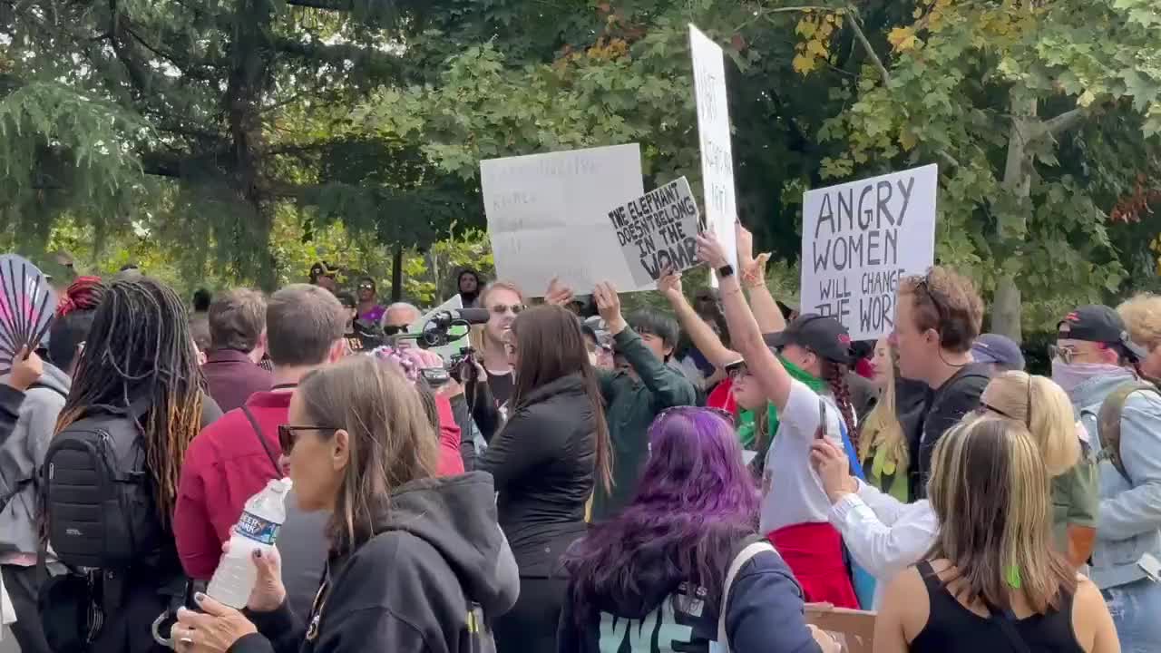 Pro Abortion LUNATICS Chanting ‘Thank God For Abortion’