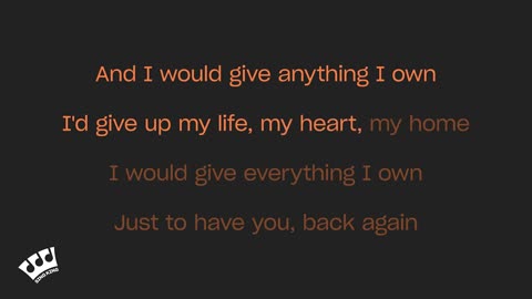 kbkaraokeking - everything I own ( bread)