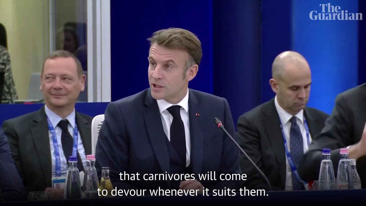 7 Nov 24 EPC summit: Emmanuel Macron thinks he can transition from herbivore to omnivore