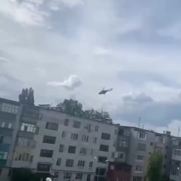 Belgorod region. Russian helicopters fly low over civilian homes