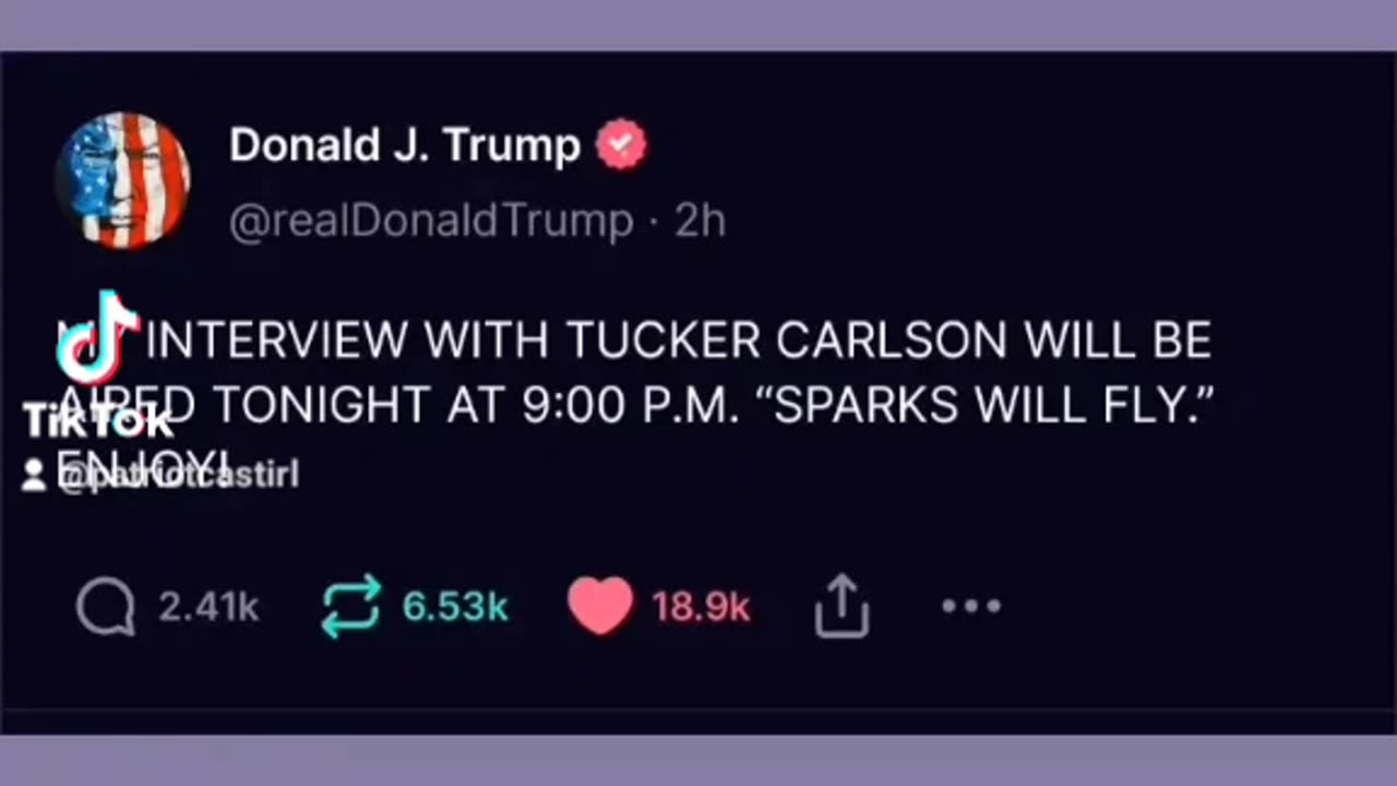 Trump and Tucker Tonight 9PM EST | 08.23.2023