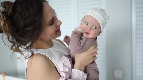 Mom Playing With Baby