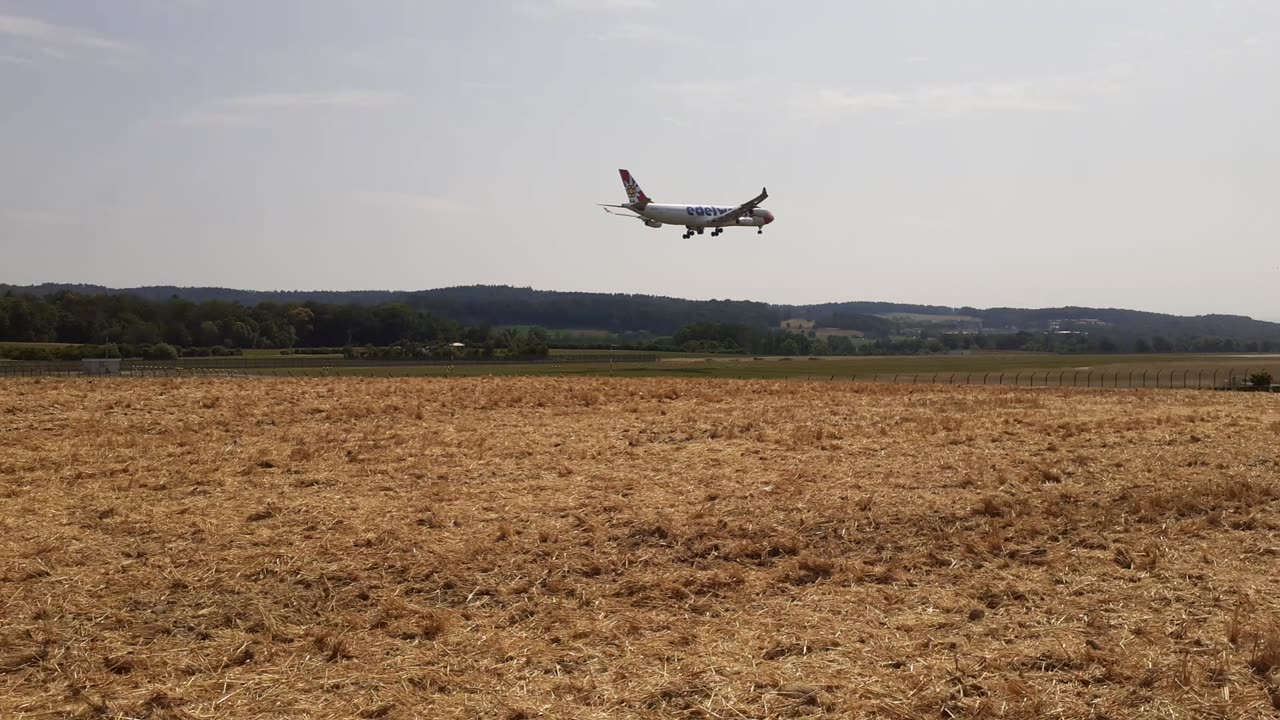 Edelweiss - WK 005 Landing at ZRH Airport, 29 June 2023